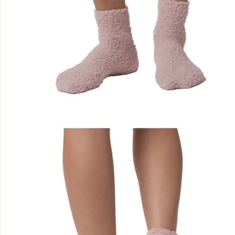 UNHIDE Softie Socks (2-pak Pale Rose Pink & Grey) BRAND-NEW & SO SOFT!‎